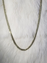 Load image into Gallery viewer, 10k Yellow Gold Curb, 10k Gold Chain, Solid Gold Chain, Mens Chain, Stacking necklace,
