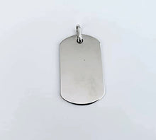 Load image into Gallery viewer, Dog tag pendant, Sterling Silver, Engraved gifts, Personalized Item, Pet jewelry, Tags for pets, Christmas Gift for him,
